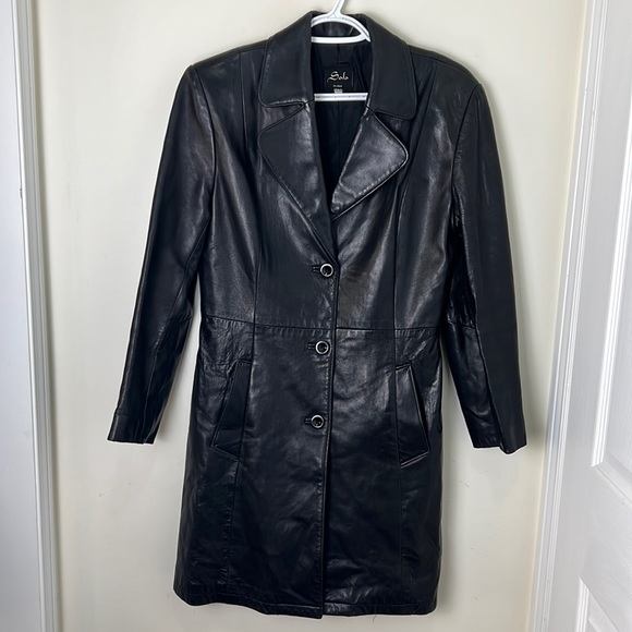 Solo Vintage Canada Made Leather Outerwear Jacket Size Medium - Picture 10 of 15